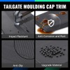 G-PLUS Tailgate Flexible Step Trim Molding & Release Button, Black