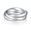 BORUO 925 Sterling Silver Ring, Fidget Ring Anxiety Ring, Triple