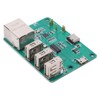 HUB Expansion Board Integrated USB to Ethernet Accessories for Raspberry