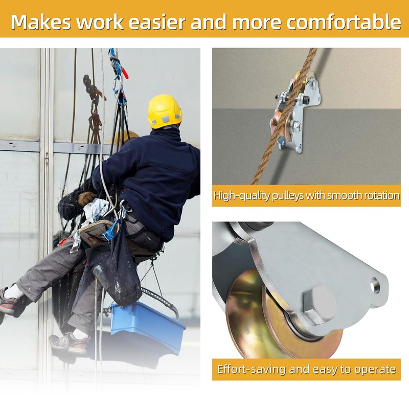 NLZDDQ Two-Wheel Portable Pulley Device,Angle-Adjustable Pulley Device,Lifting Equipment,Labor-Saving Transportation Equipment,Products