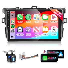 8Core 6G 128G Radio for Toyota Corolla 2009-2013 Car Stereo with Wireless CarPlay/Android Auto/WiFi 4G/9inch 1280x720P IPS Touchscreen/DSP 46EQ/BT 5.0/FM/RDS/59 UIs/MirrorLink/Backup Camera