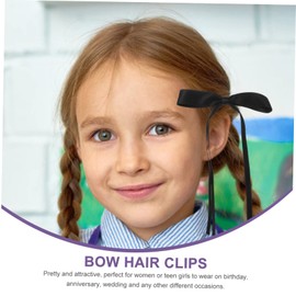 WOONEKY 4pcs Bow Hairpin Large Hair Bow Clip Hair Decorations for Teen Girls Elegance in Every Style