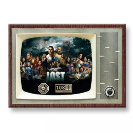 LOST Retro TV Show Classic TV 3.5 inches x 2.5 inches FRIDGE MAGNET