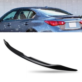 MotorFansClub Rear Spoiler Trunk Wing Fit for Infiniti Q50 2014 2015 2016 2017 2018 2019 2020 2021 2023,Fit for Luxe Edition Sport Red Sport 400 Q50S 2015 2016 2017 2018 2019 Trunk Lid Spoiler