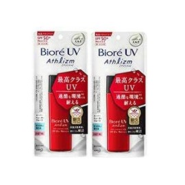 Biore UV Asrism Skin Protect Milk, Sunscreen, 2.3 fl oz (65 ml), Set of 2