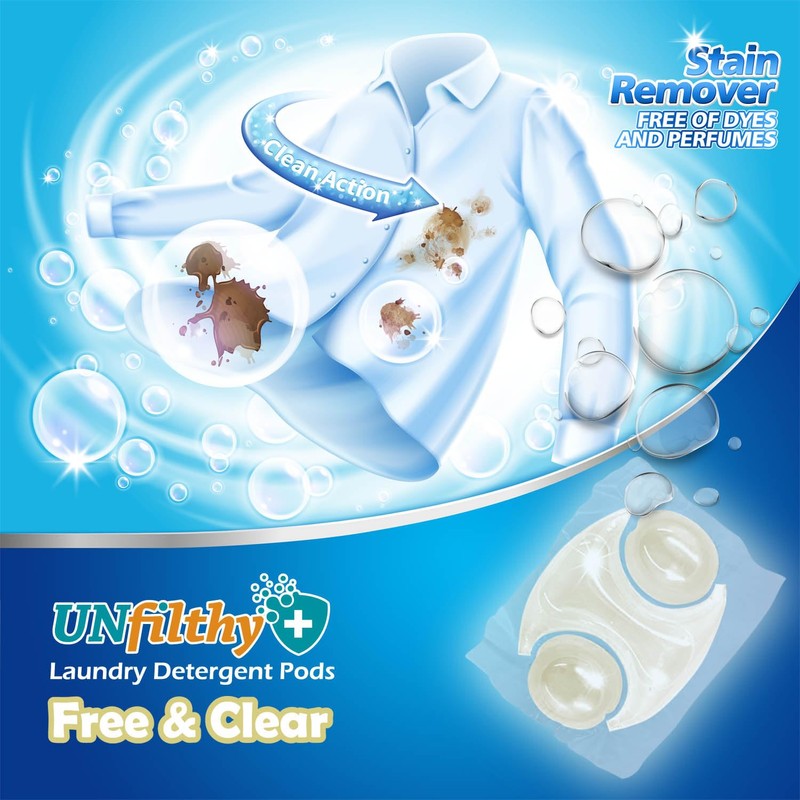 UNfilthy Concentrated Unscented Laundry Pacs (120)