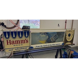 Hamm's beer large 3 panel motion sign SIDE PANEL DECALS - Read description
