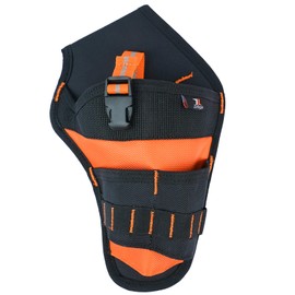 Zeluga 20-395 Heavy Duty Impact Driver Ballistic Poly Holster with Adjustable Strap and Quick Release Buckle, Orange/Black