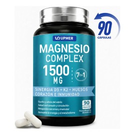 Magnesio Upmer Complex Vitamina Huesos Músculos Sueño Cápsulas Sabor