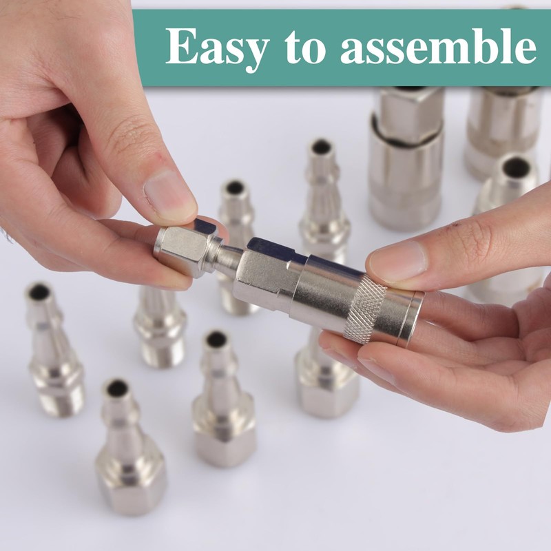 ASelected 12 Pcs Air Compressor,1/4 Inch BSP Air Line Hose