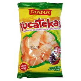 Diana Yucatekas ( VINEGAR & HOT CHILLI PEPPER FLAVORED WITH YUCCA CHIPS) 2.50 Oz., 71g/ same great taste. (pack12)