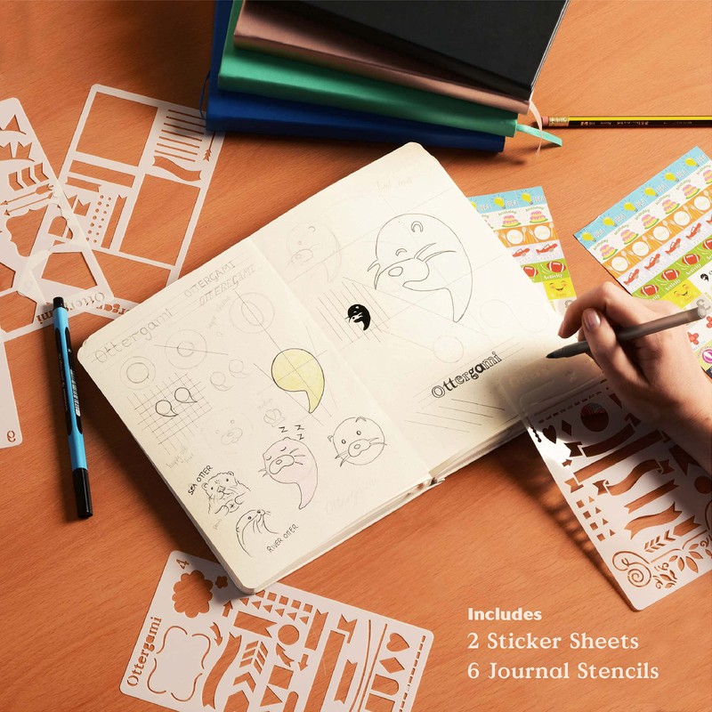 Ottergami Bullet Dot Journal A5 Notebook. Deluxe Journal Notebook +