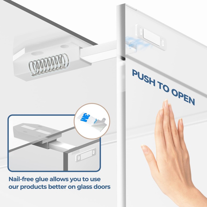 Magnetic Push Latch Without Nail Installation Tonitrui Heavy Duty Magnetic