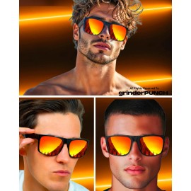 grinderPUNCH XL Polarized Men's Oversized Sunglasses, Big Heads Wide Face Lar...