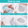 Krijuess 30 Packs Two-layer Disposable Toilet Seat Covers Waterproof Non-Woven