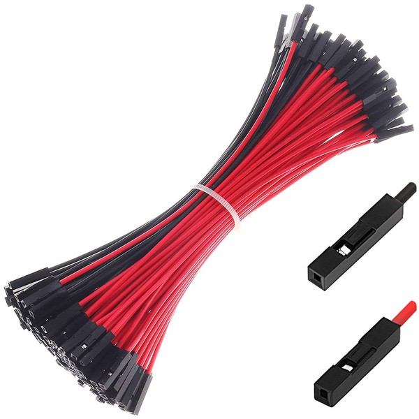 Hellotronics Breadboard Jumper Wires 22AWG, Pack of 120 Female to