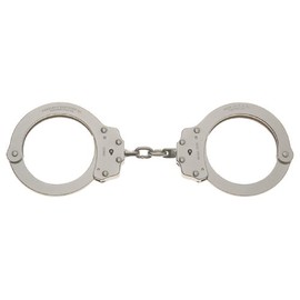 Peerless Handcuff Company 702C Oversize Chain Link Handcuff – Nickel Finish