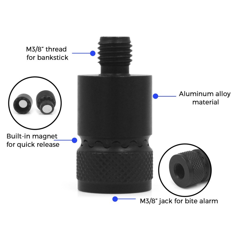 2pcs Fishing Alarm Quick Release Connector for Carp Fishing Rod