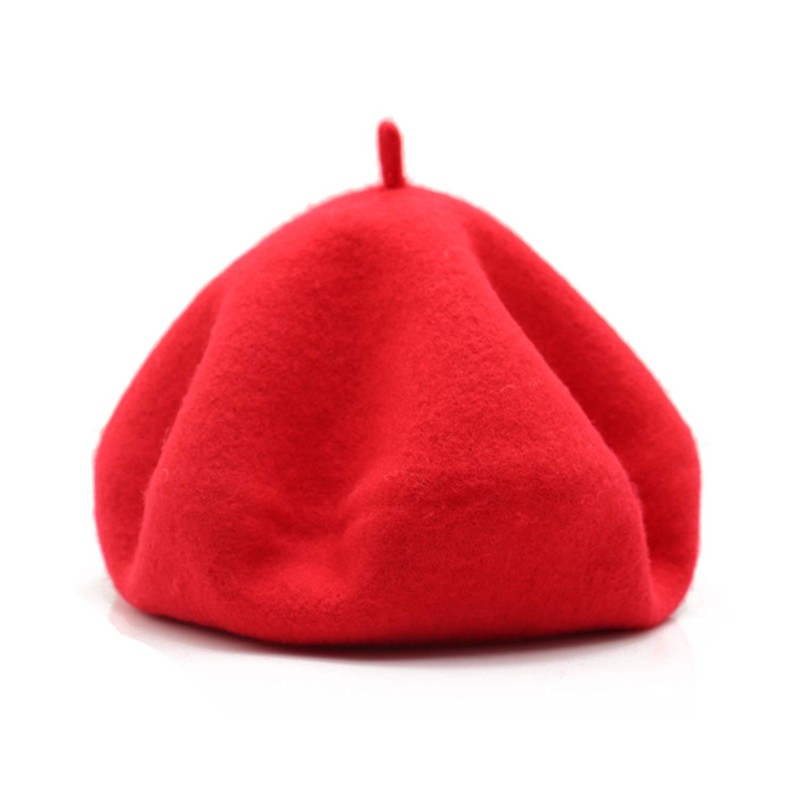 Wheebo Wool Beret Hat,Solid Color French Style Winter Warm Cap