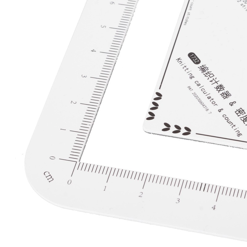 Knitting Ruler Knitting Gauge Measuring Tool Multifunctional Accurate Knitting Stitch