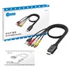 AUTOUTLET RCA to HDMI Converter with Aspect Ratio Switch (4:3/16:9),