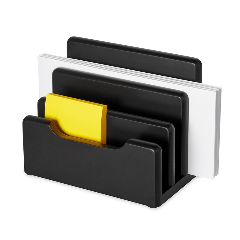 Rolodex Wood Tones Collection - Clasificador de escritorio, color negro