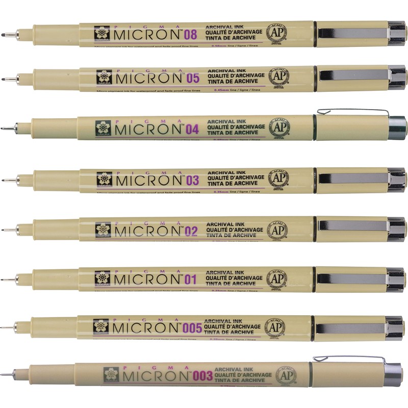 Yukama Sakura Pigma Art Edition 8 Pigma Micron Fineliner Pen