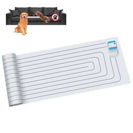 SEERWAY Scat Pet Shock Mat Indoor, Safe Shock Training Pads for Dogs and Cats, Electric Repellent Mat Keeps Pets Off Couch, Sofa, Counter Top, 3 Training Modes, 60"x12" Rectangular, Battery Operated