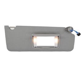 Driver Left Side Sun Visor Compatible with Honda Pilot 2017-2021,for Honda Ridgeline 2018-2020 Sun Visor Replace# 83280-TG7-A12ZA Car Sun Shade with Light and Mirror (Gray-Driver Left)