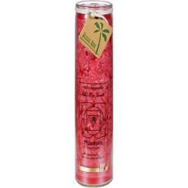 Aloha Bay Unscented Chakra Jar Money Muladhara Candle, Red