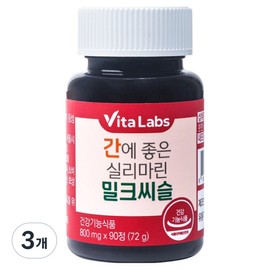 VitaLabs Silymarin Milk Thistle, which is good for the liver, 72g, 90 tablets, 3 pieces / VitaLabs 간에 좋은 실리마린 밀크씨슬 72g, 90정, 3개