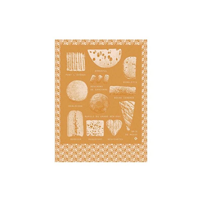 Le Jacquard Francais Fromages Mimolette 28155 Tea Towel 60 x