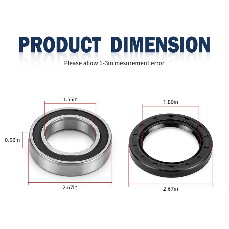 Rear Wheel Axle Bearings & Seals Kit for Yamaha Warrior