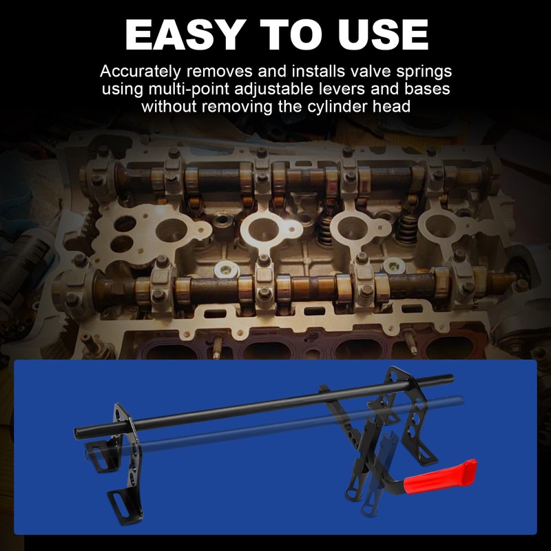 8MILELAKE Valve Spring Compressor, Universal Car Engine Overhead Valve Spring
