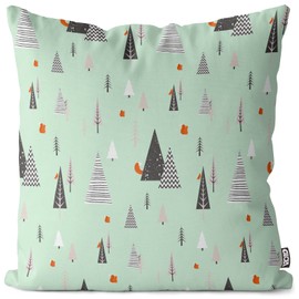 VOID Forest Squirrel 1 Cushion Cover Polyester Waterproof Outdoor Indoor Cushion Size: 50 x 50 cm
