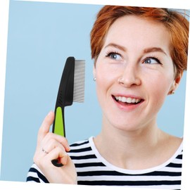 WOONEKY Stainless Steel Fine Tooth Scalp Comb Hair Combs for Dandruff Hair Multipurpose Comb for Home Use