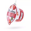 BESTPYSANKY Strawberry Yogurt Blown Glass Christmas Ornament
