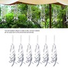 6PCS Bird Repellent Reflector Silver Spiral Bird Repellent Sheet Scare