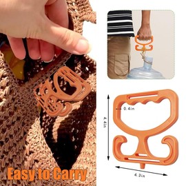 Weesdsio 2 Pack Grocery Bag Carrier, Grocery Bag Holder Shopping Holder Each Holds Up to 80lbs Durable Heavy-Duty Rack Comfortable Grip