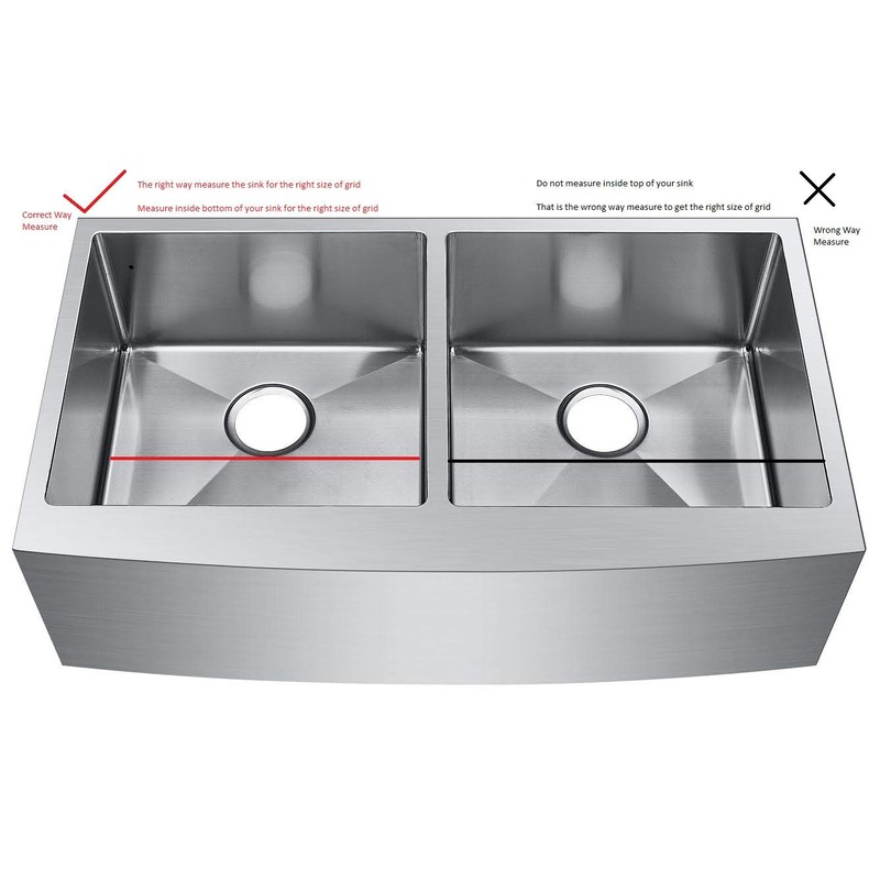 Starstar Kitchen Sink Bottom Grid, Stainless Steel, 30" x 17"