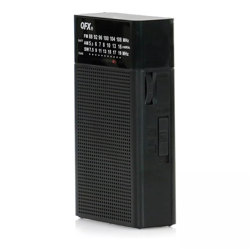 QFX R-35 Portable 3" AM, FM, SW1 Band Radio with