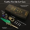 MPRINCE Federkiel Tinte Set,Kalligraphie Stift Set,Kalligraphie Stift zum Schreiben,Liebhaber Geburtstagsgeschenk,Luxus