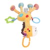 Baby Hanging Rattle Toy Soft Carseat Crinkle Squeaky Toy Stuffed