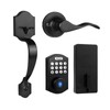 Probrico Fingerprint Keyless Entry Door Lock with Handle, Smart Front