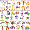Kids Building Blocks STEM Toys, 120 PCS Plastic Gear Interlocking