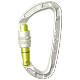 Edelrid Pure Screw 3 (Color: Silver) Mountaineering Climbing Carabiner Screw Lock