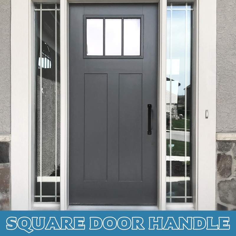 BATENGKEJI 2 Pcs Black Sliding Door Handles, Pull Handle, Pull