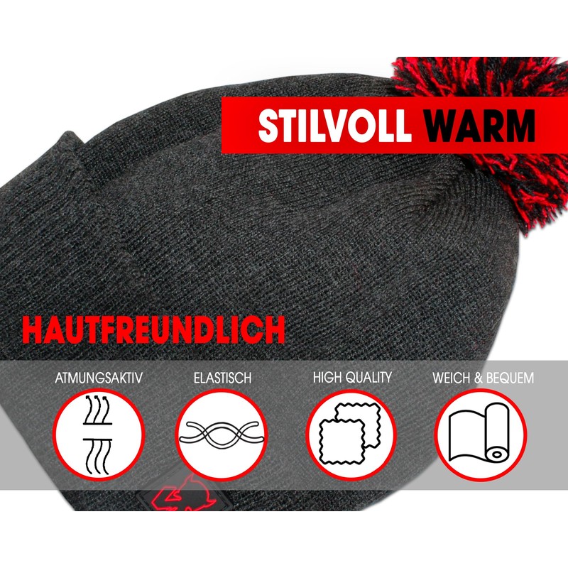 Angel-Berger Wild Devil Baits Bobble Hat Unisex Bobble Hat Beanie