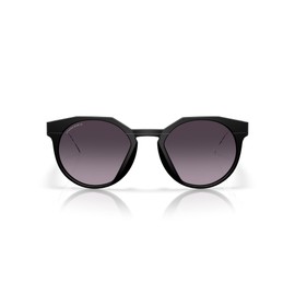 Oakley Men's OO9242 HSTN Round Sunglasses, Matte Black/White/Prizm Black, 52 mm