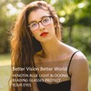 Henotin 6 Pack Reading Glasses for Women Men Blue Light